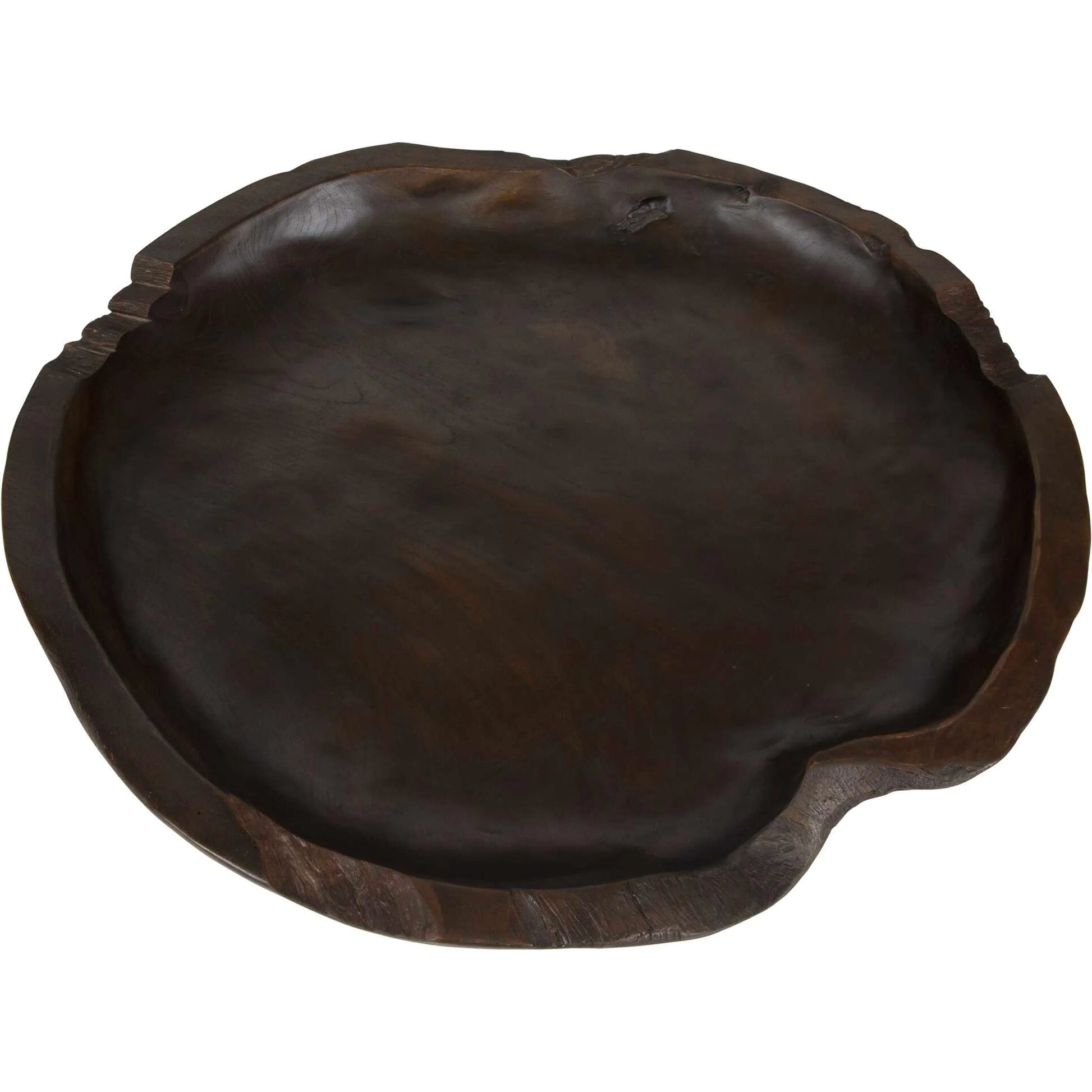 Nature's Edge Bowl by Uttermost in teak. Made from teak wood in a traditional style.