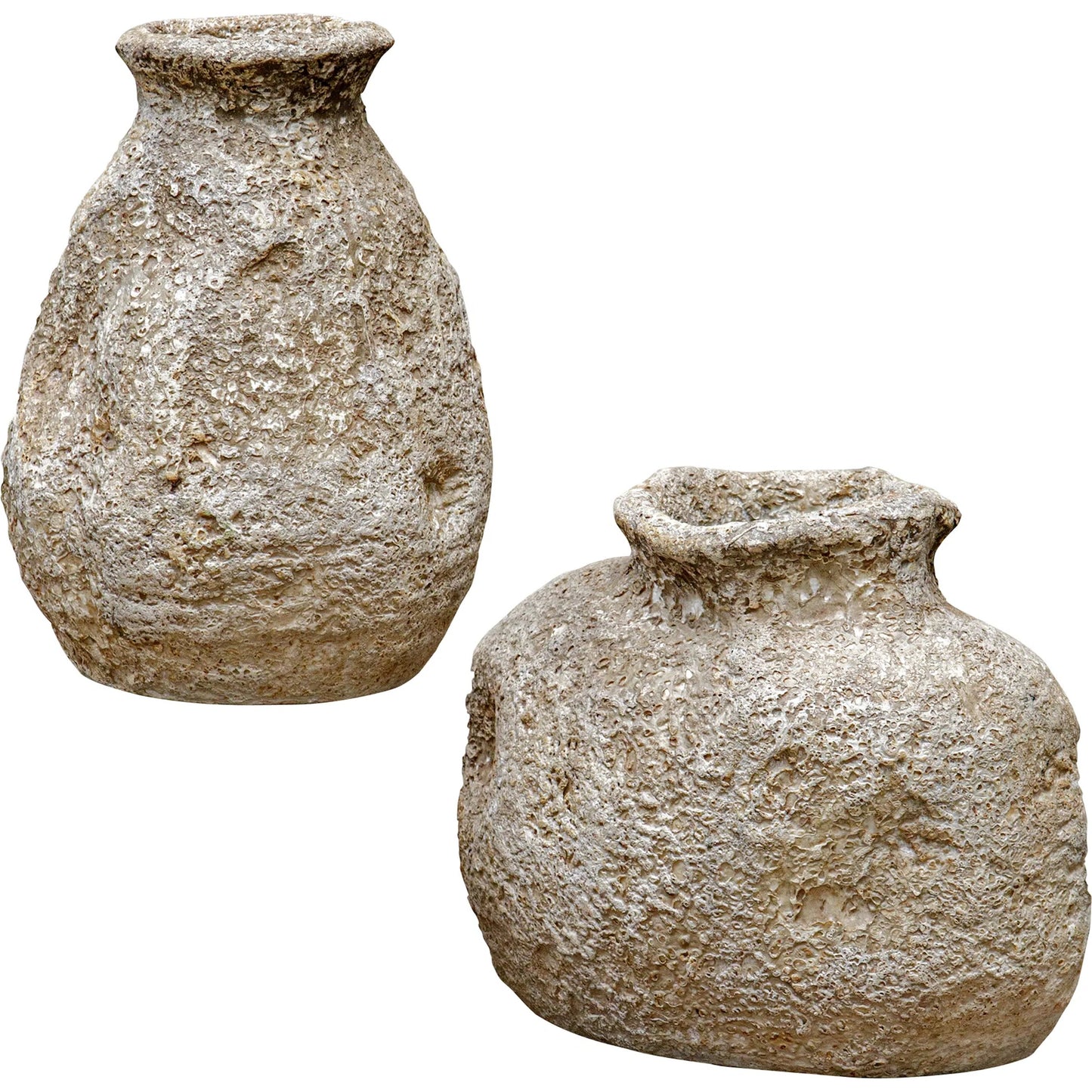 003 SI-2295187 | Additional Silo | Ancient Echos Vases (Set of 2) by Uttermost in brown. Made from terracota in a rustic style.