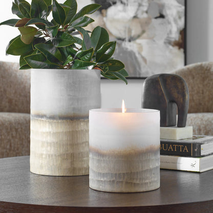 Ombra Vases by Uttermost. Made from glass in a transitional style.