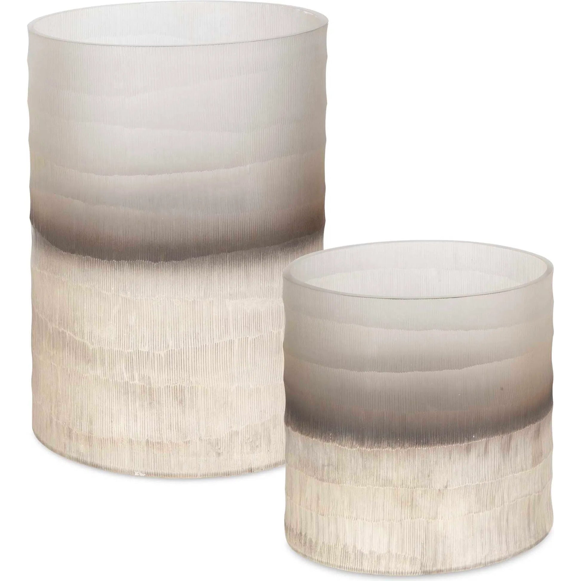 Ombra Vases by Uttermost. Made from glass in a transitional style.
