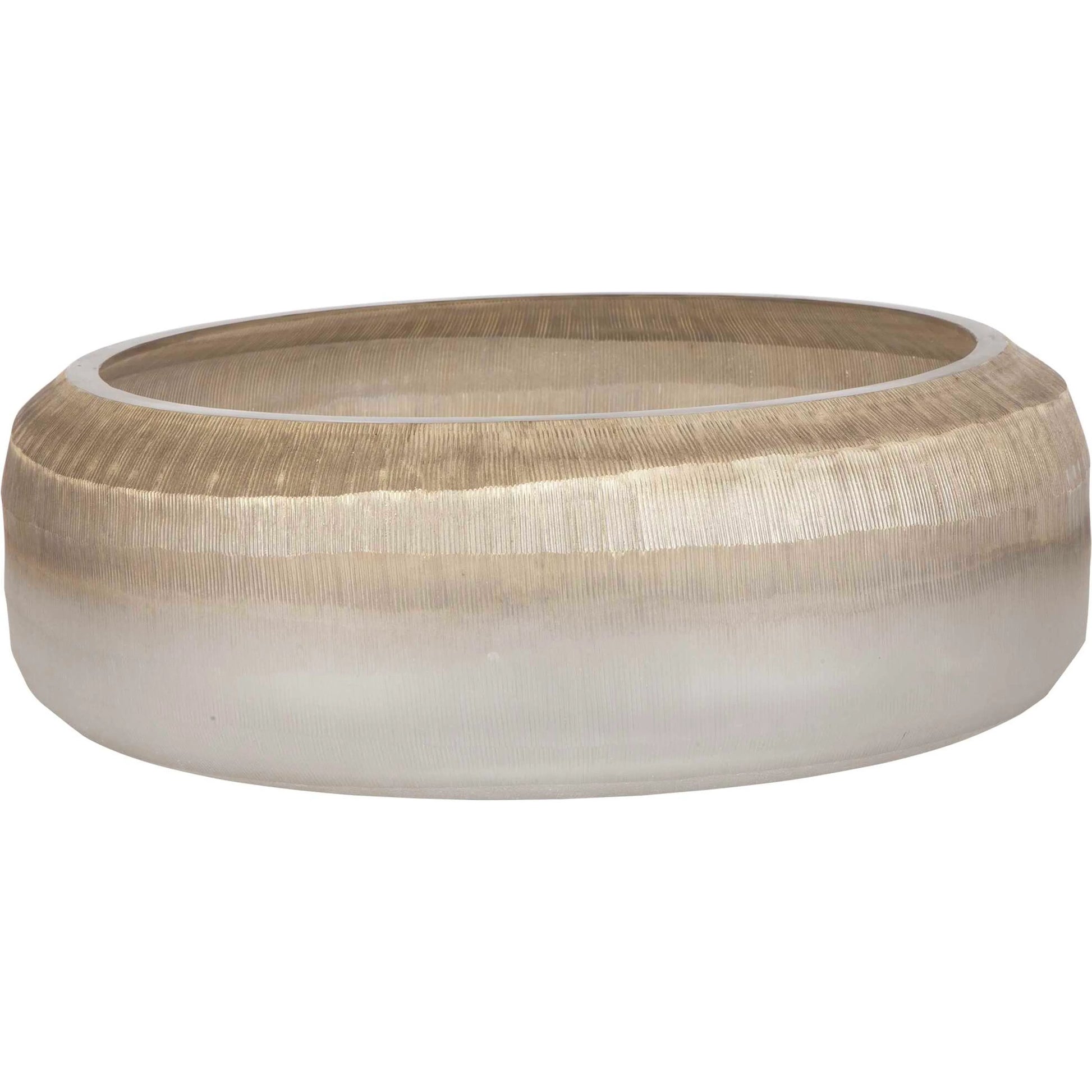 Ombra Bowl by Uttermost. Made from glass in a transitional style.