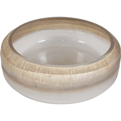 Ombra Bowl by Uttermost. Made from glass in a transitional style.