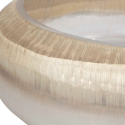 Ombra Bowl by Uttermost. Made from glass in a transitional style.