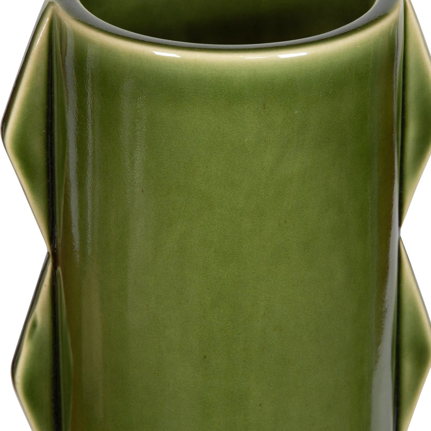 003 SI-2355230 | Closeup | Meander Vases by Uttermost in green. Made from earthenware in a eclectic & global style.