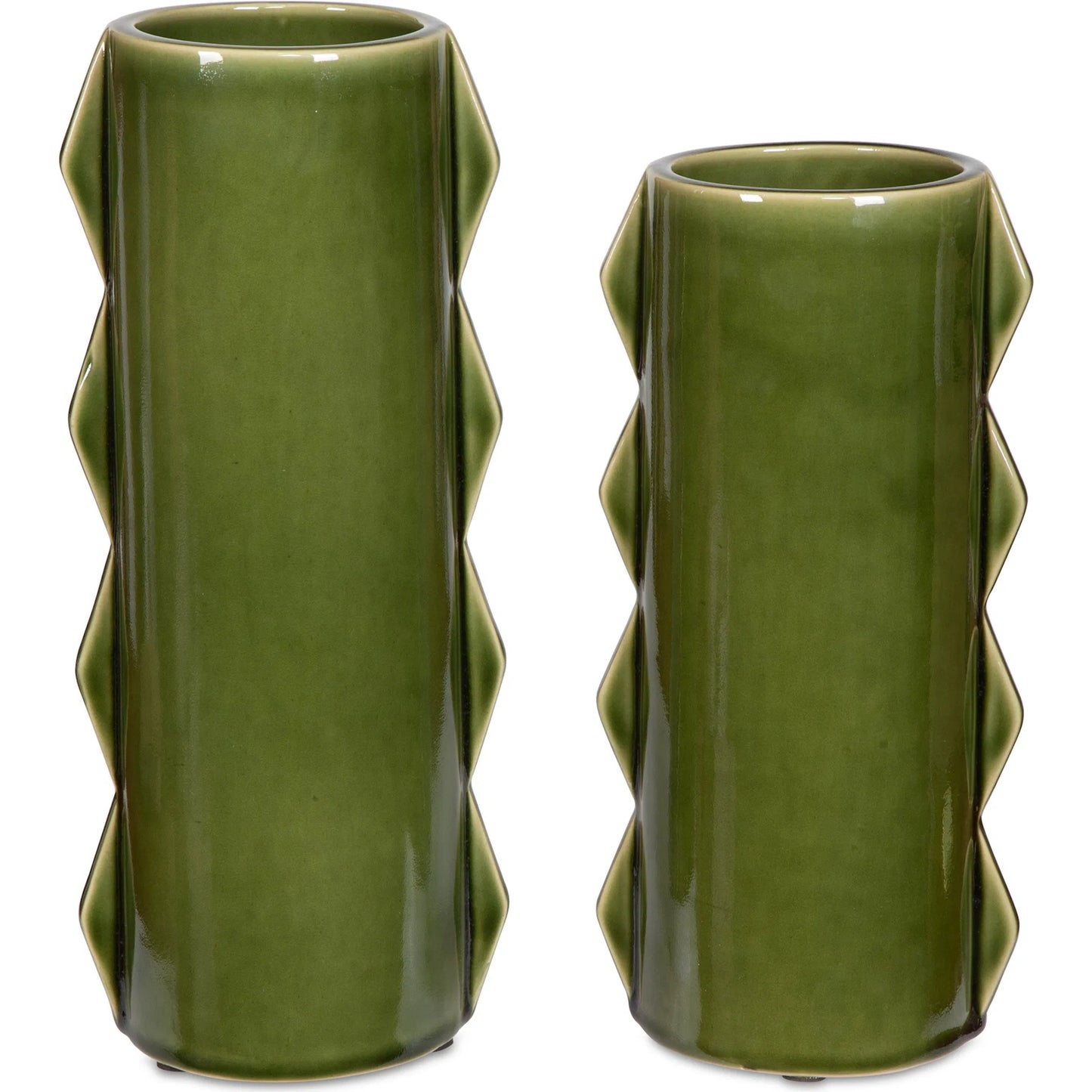 001 SI-2355230 | Primary Silo | Meander Vases by Uttermost in green. Made from earthenware in a eclectic & global style.