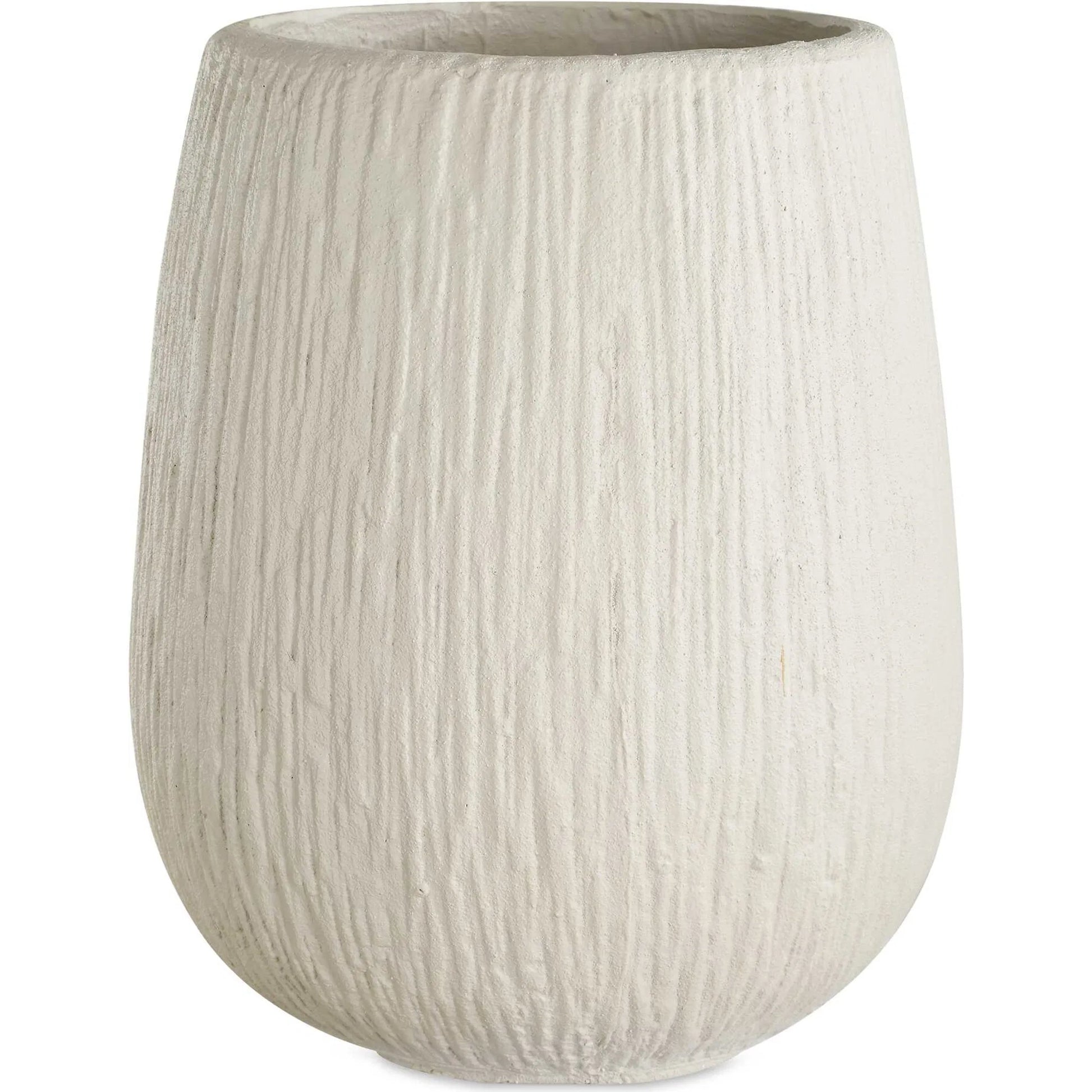 Rustic Ridge Outdoor Planter by Uttermost in white. Made from magnesium oxide in a transitional style.