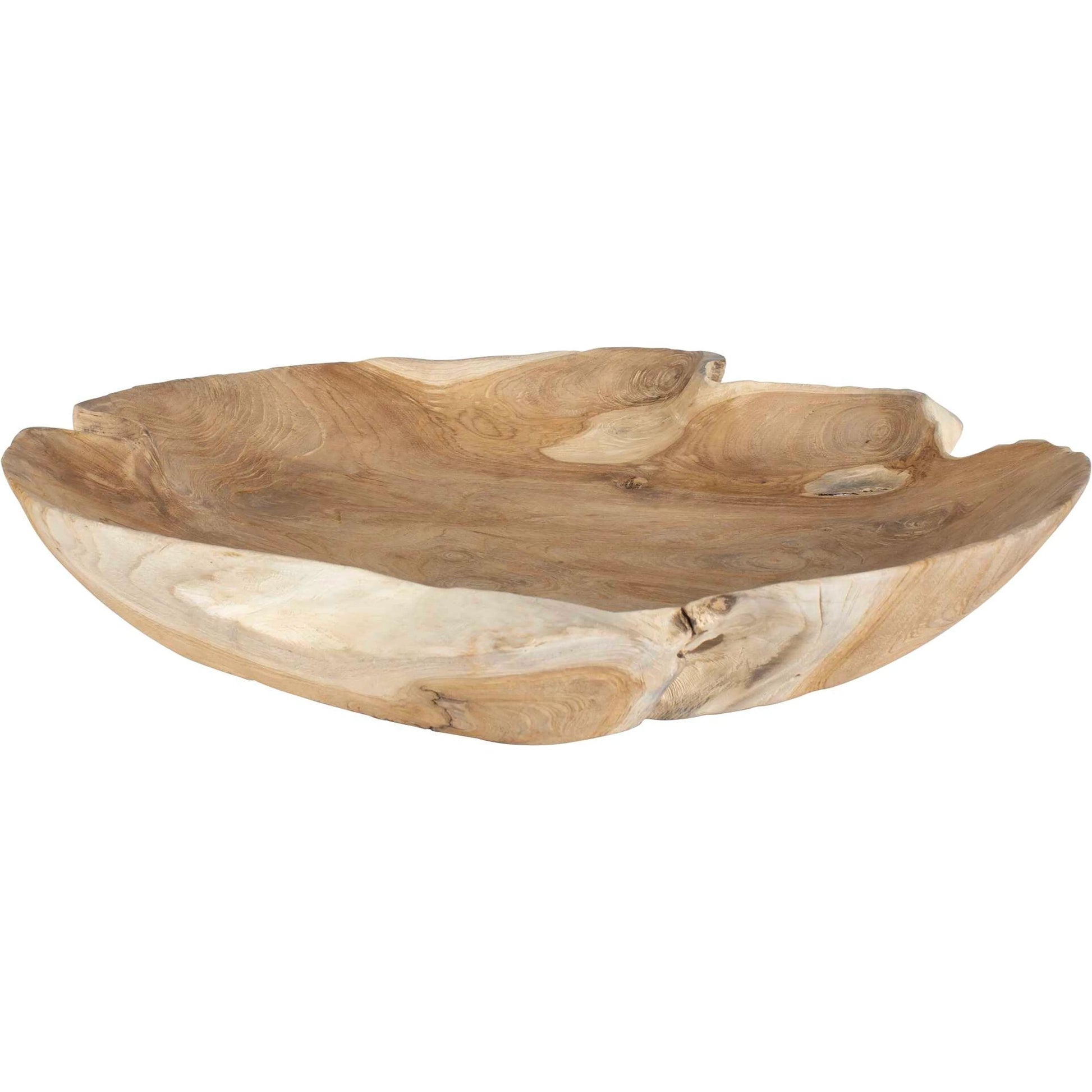 Organic Embrace Outdoor Bowl by Uttermost in teak. Made from teak wood in a cottage & farmhouse style.