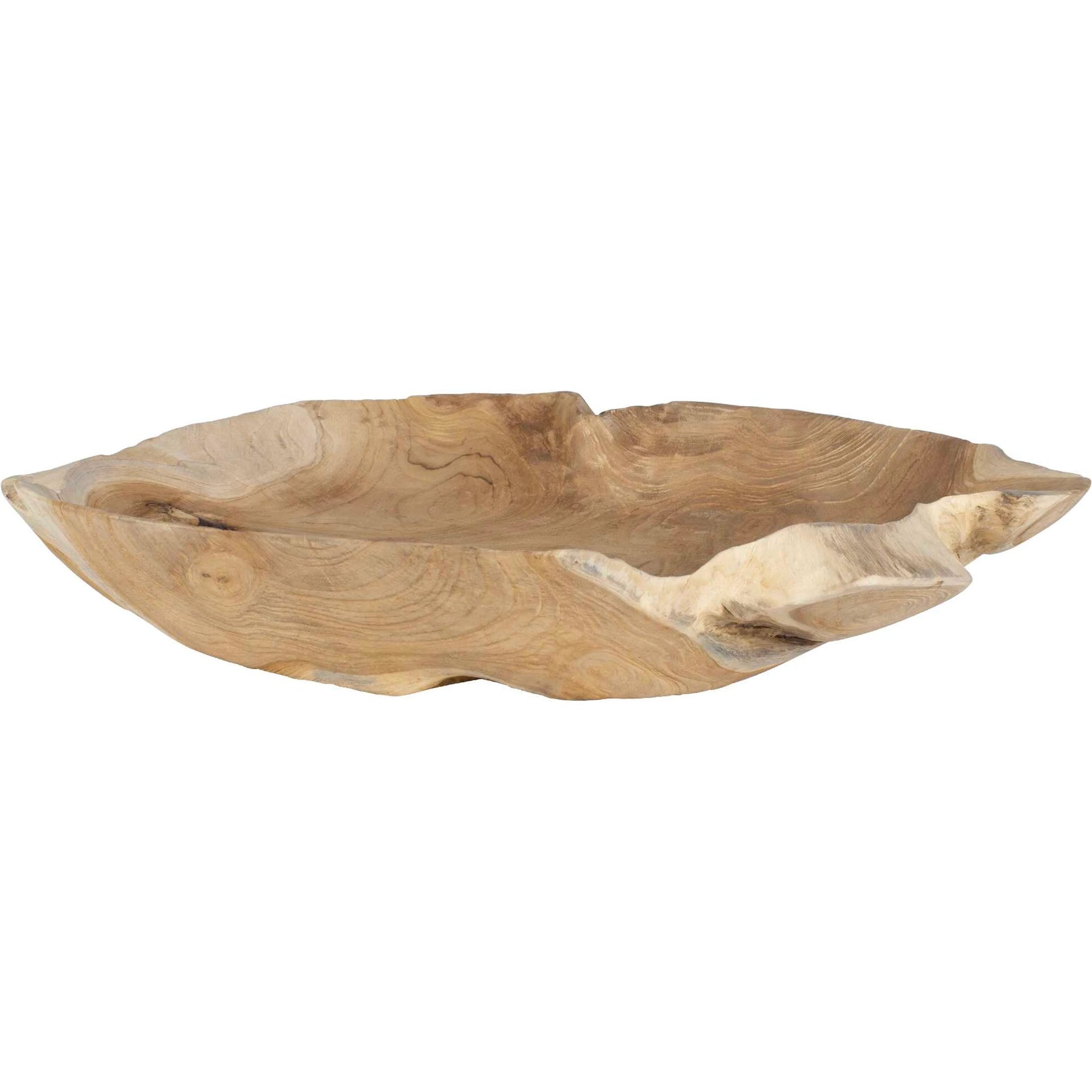 Organic Embrace Outdoor Bowl by Uttermost in teak. Made from teak wood in a cottage & farmhouse style.