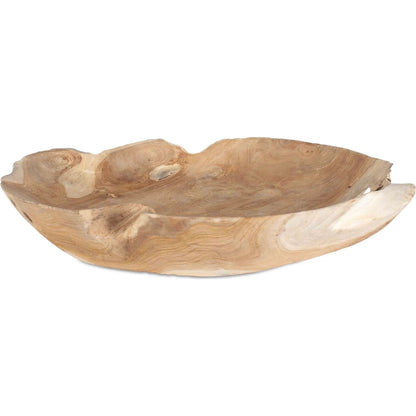 Organic Embrace Outdoor Bowl by Uttermost in teak. Made from teak wood in a cottage & farmhouse style.