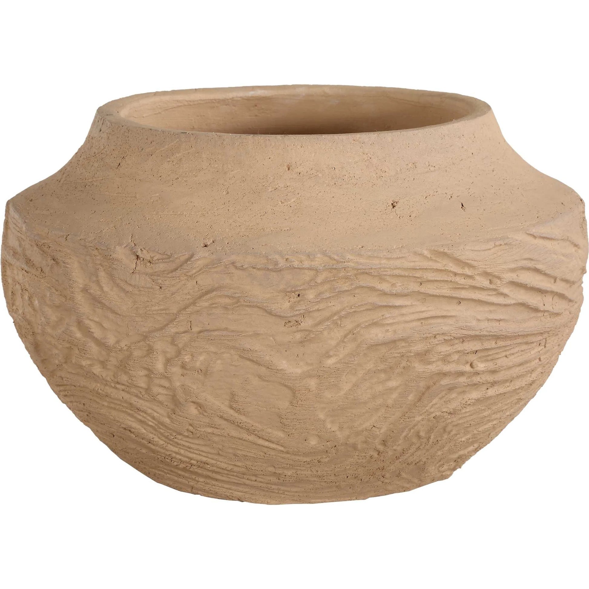 Sandstone Flow Terracotta Vase by Uttermost. Made from terracotta in a transitional style.