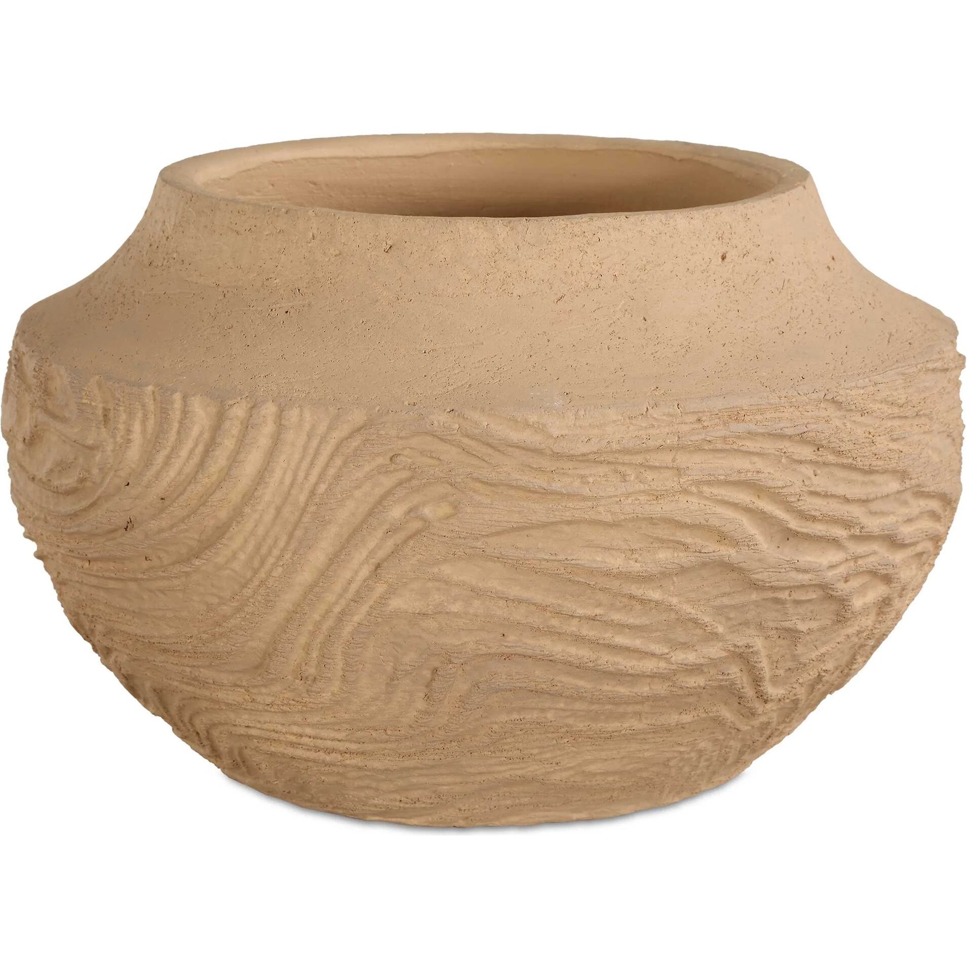 Sandstone Flow Terracotta Vase by Uttermost. Made from terracotta in a transitional style.