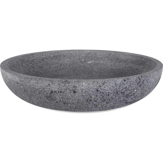 Ashen Earth Outdoor Bowl by Uttermost in gray. Made from lava stone in a unique style.