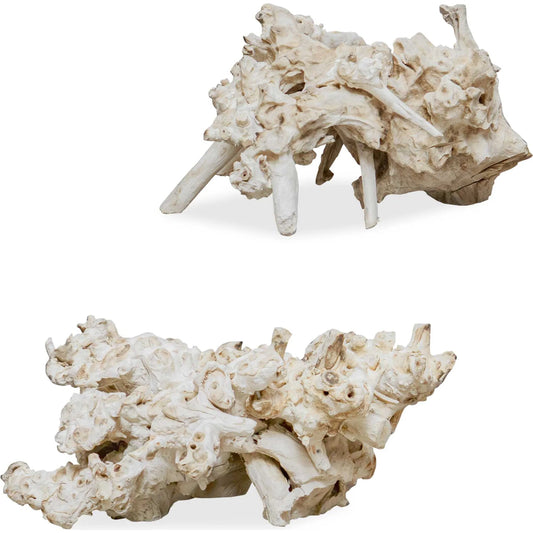 Elemental Root Outdoor Sculptures by Uttermost in wood. Made from residi wood in a unique style.