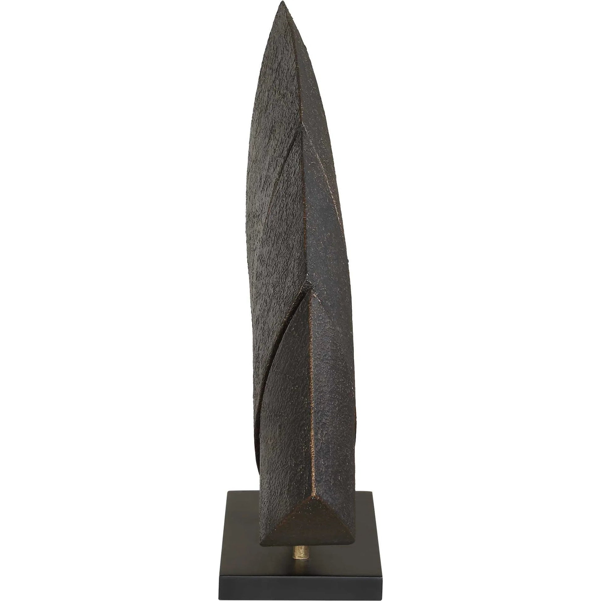 Wind Crest Sculpture by Uttermost in dark bronze. Made from iron in a modern style.