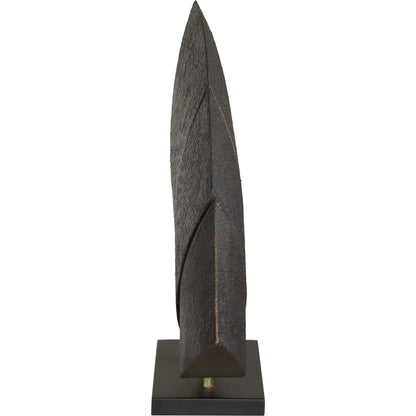 Wind Crest Sculpture by Uttermost in dark bronze. Made from iron in a modern style.