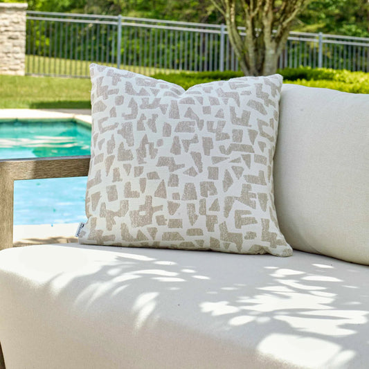 Scatter Abstract Outdoor Pillow by Uttermost. Made from acrylic, polyester in a unique style.