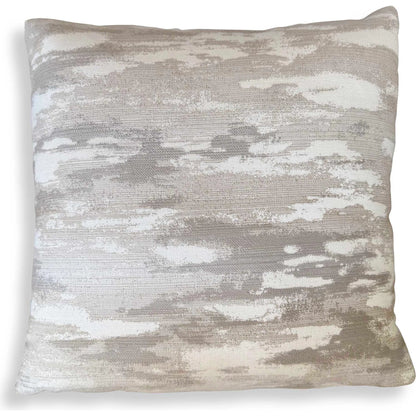 Abstract Waves Outdoor Pillow by Uttermost in putty, cream. Made from acrylic, polyester in a modern style.