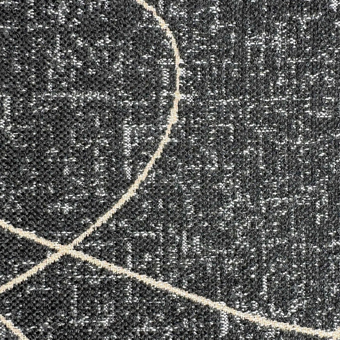 002 SI-2386893 | Closeup | Loopy Loop Outdoor Onyx Pillow by Uttermost in onyx black. Made from acrylic, polyester in a modern style.