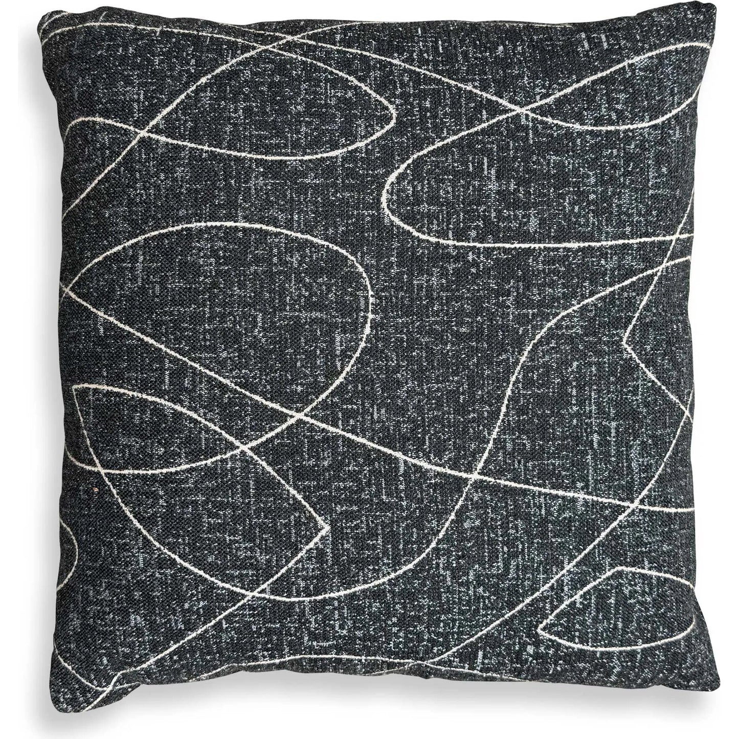 001 SI-2386893 | Primary Silo | Loopy Loop Outdoor Onyx Pillow by Uttermost in onyx black. Made from acrylic, polyester in a modern style.