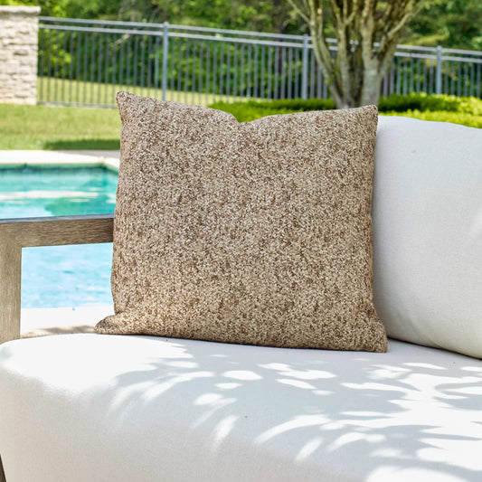 Alternative Outdoor Pillow by Uttermost in amber. Made from acrylic, polyester in a unique style.