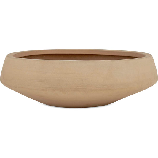 Sienna Scape Indoor-Outdoor Bowl by Uttermost in brown. Made from earthenware in a unique style.