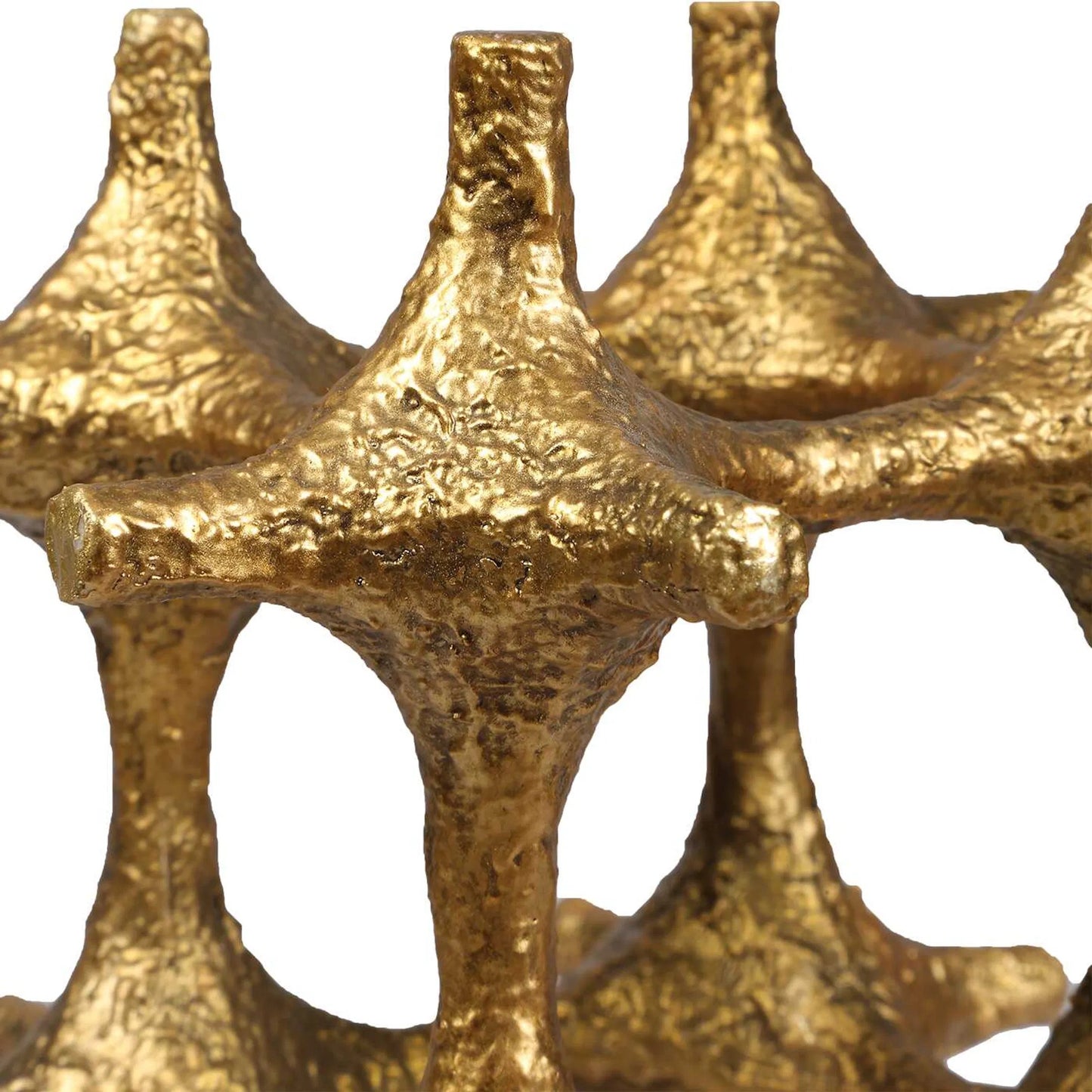 002 SI-2526167 | Closeup | Gilded Connection Modern Sculptures by Uttermost in brass, gold. Made from unique in a unique style.
