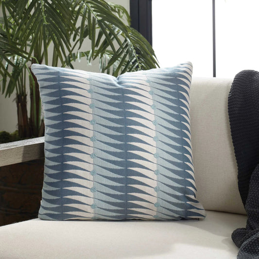 Jetty Outdoor Pillow by Uttermost in blue. Made from acrylic, polyester in a unique style.