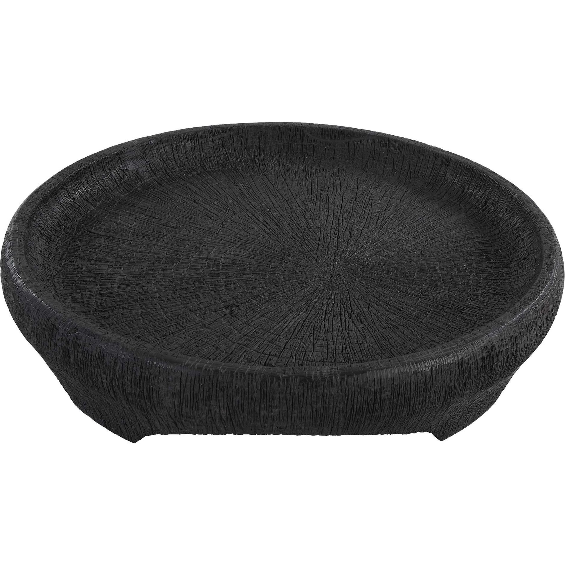 Resonance Indoor-Outdoor Resin Bowl by Uttermost in black. Made from resin in a unique style.