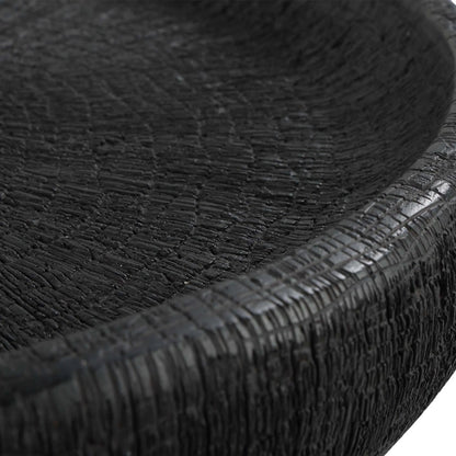 Resonance Indoor-Outdoor Resin Bowl by Uttermost in black. Made from resin in a unique style.