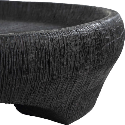 Resonance Indoor-Outdoor Resin Bowl by Uttermost in black. Made from resin in a unique style.
