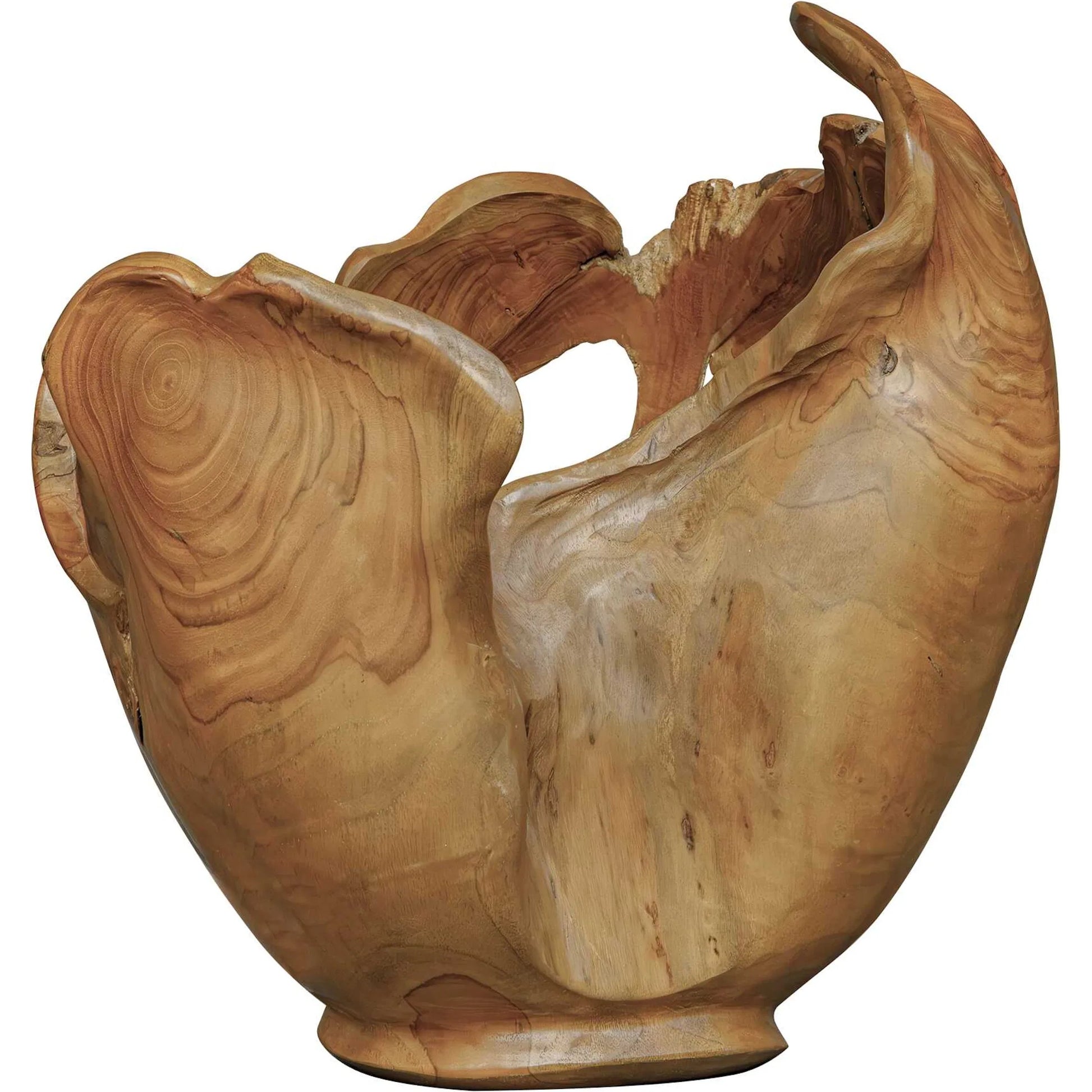 Arbor Crest Indoor/Outdoor Bowl by Uttermost in woodtone and teak. Made from teak wood in a unique style.