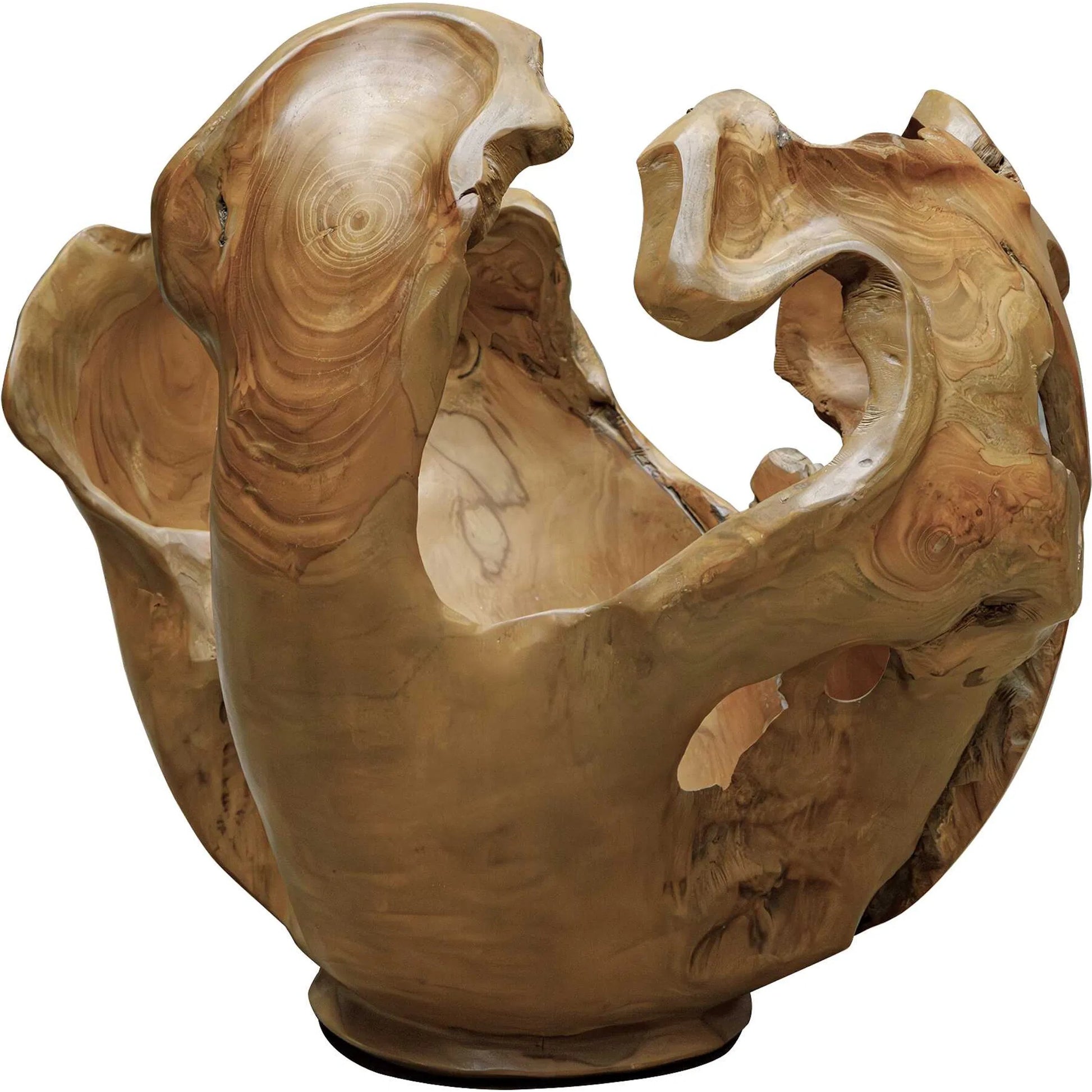 Arbor Crest Indoor/Outdoor Bowl by Uttermost in woodtone and teak. Made from teak wood in a unique style.