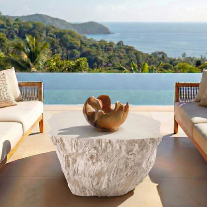 Arbor Crest Indoor/Outdoor Bowl by Uttermost in woodtone and teak. Made from teak wood in a unique style.