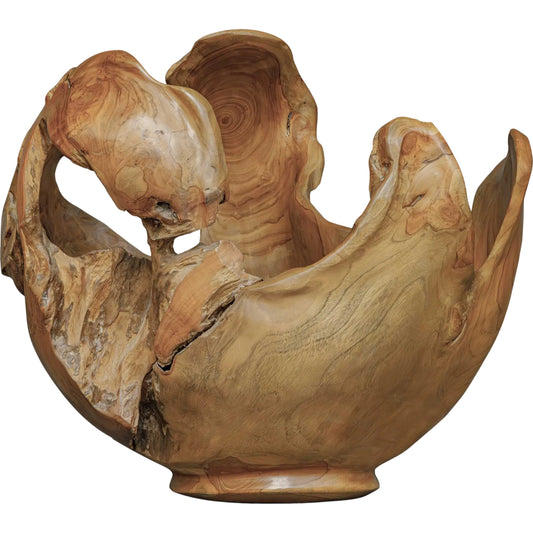 Arbor Crest Indoor/Outdoor Bowl by Uttermost in woodtone and teak. Made from teak wood in a unique style.