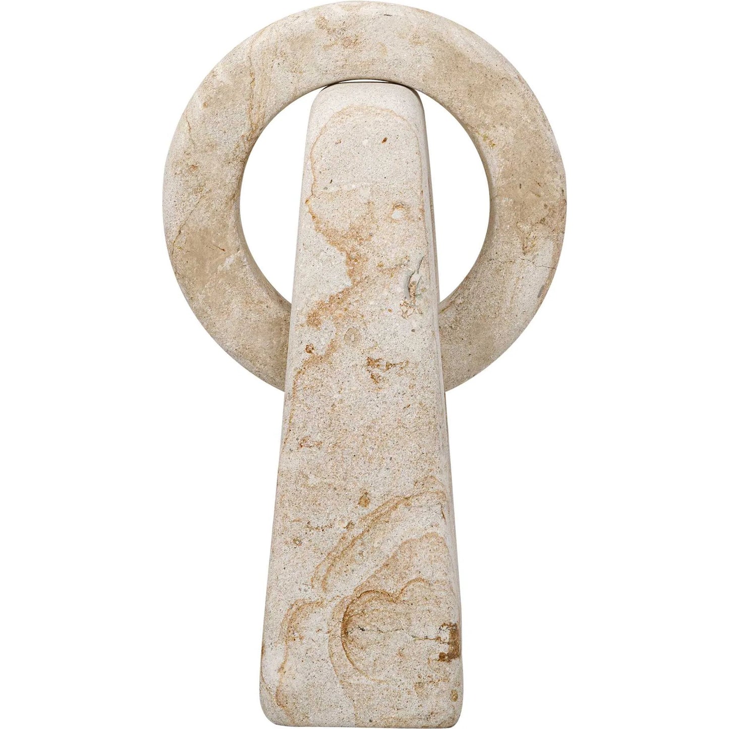 001 SI-2630583 | Additional Silo | Continuum Indoor/Outdoor Sculpture by Uttermost in brown, white and stone. Made from lime stone in a unique style.
