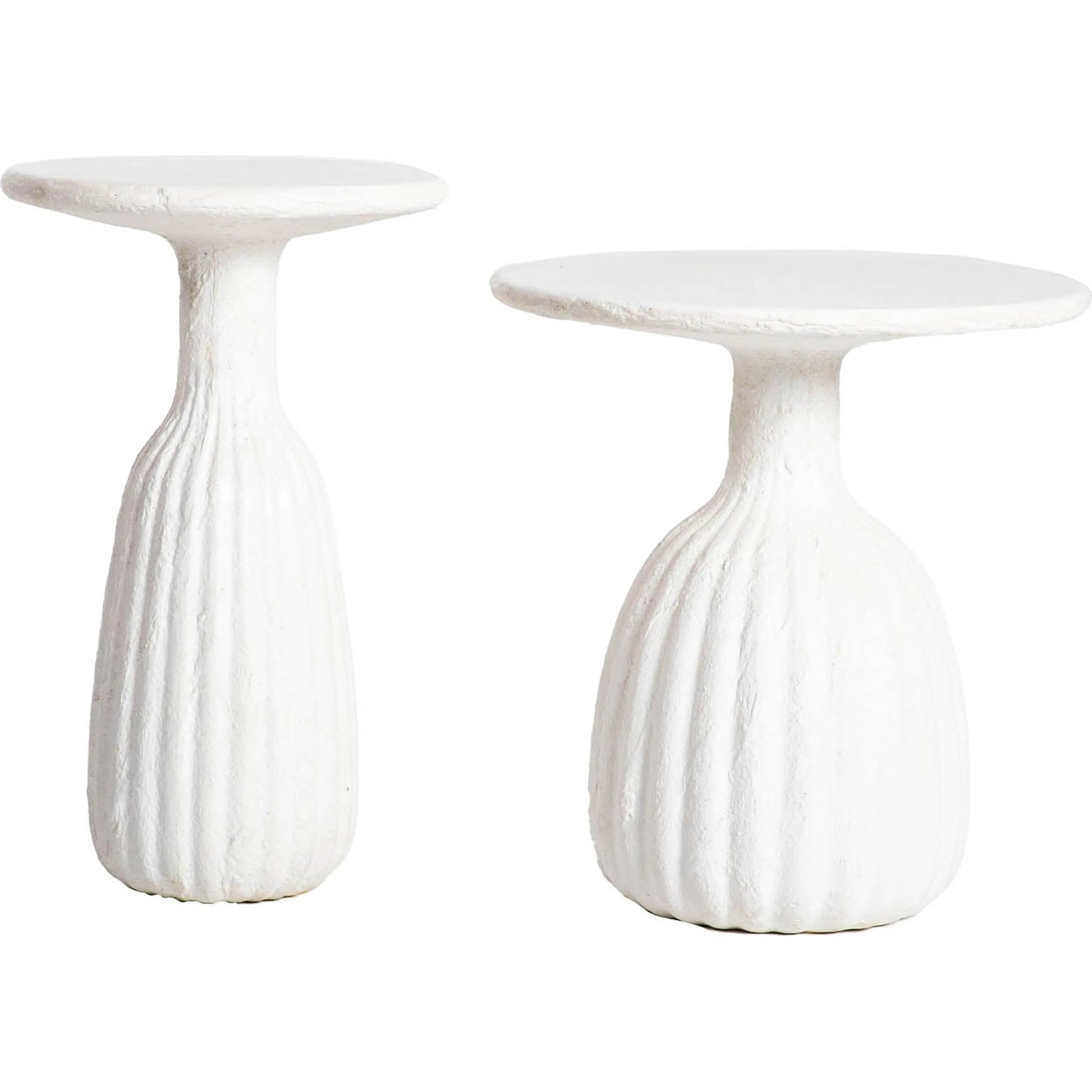 Accent Side Table by LH Imports in white. Made from unique in a modern style.