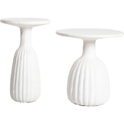 Accent Side Table by LH Imports in white. Made from unique in a modern style.