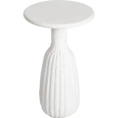 Accent Side Table by LH Imports in white. Made from unique in a modern style.