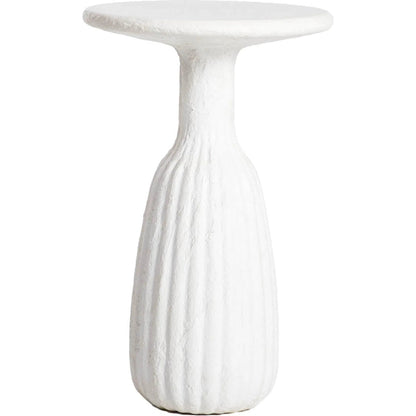 Accent Side Table by LH Imports in white. Made from unique in a modern style.