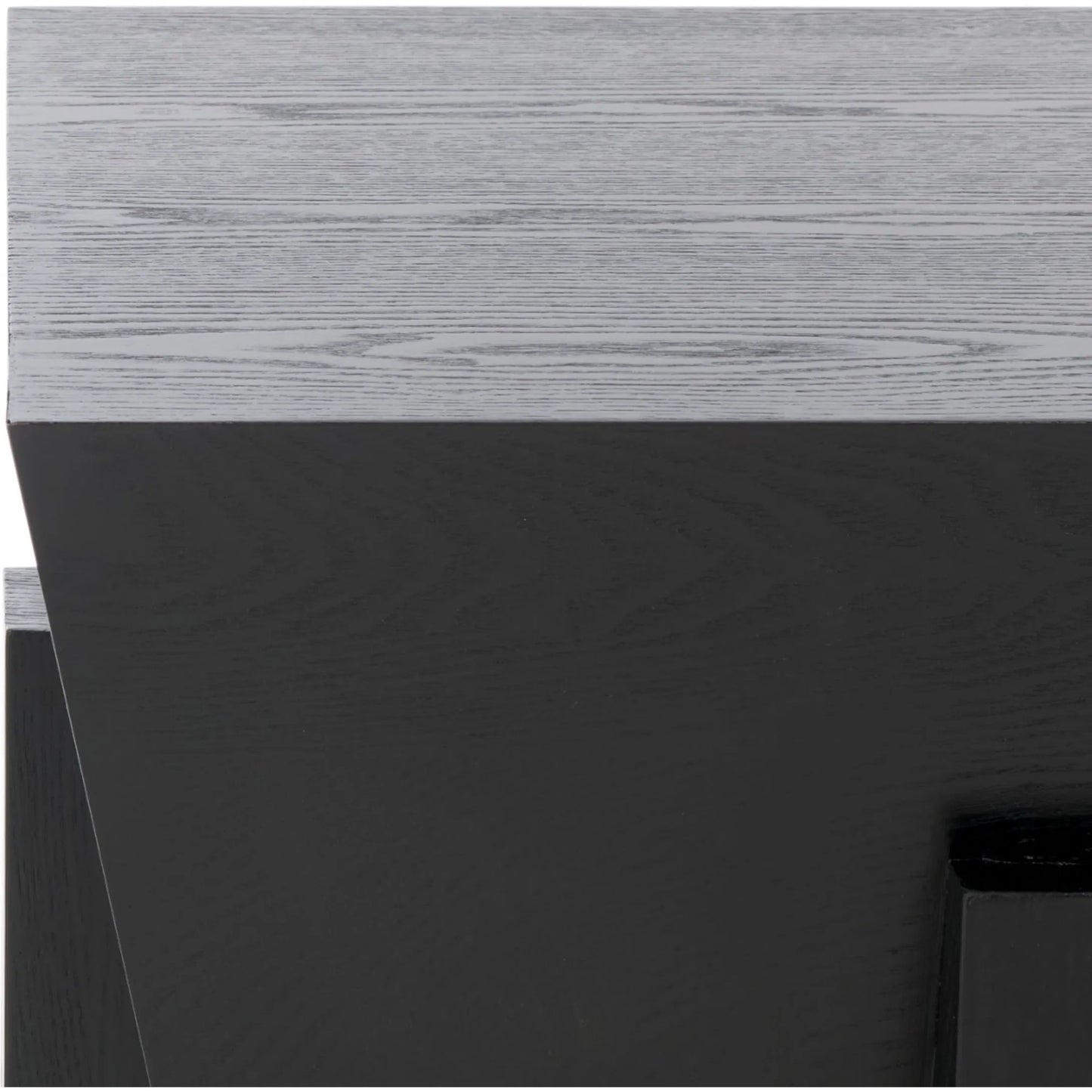 001 SI-2372607 | Closeup | Guadalupe Accent Table by HedgeApple Essentials in black. Made from mdf with ash veneer in a modern style.