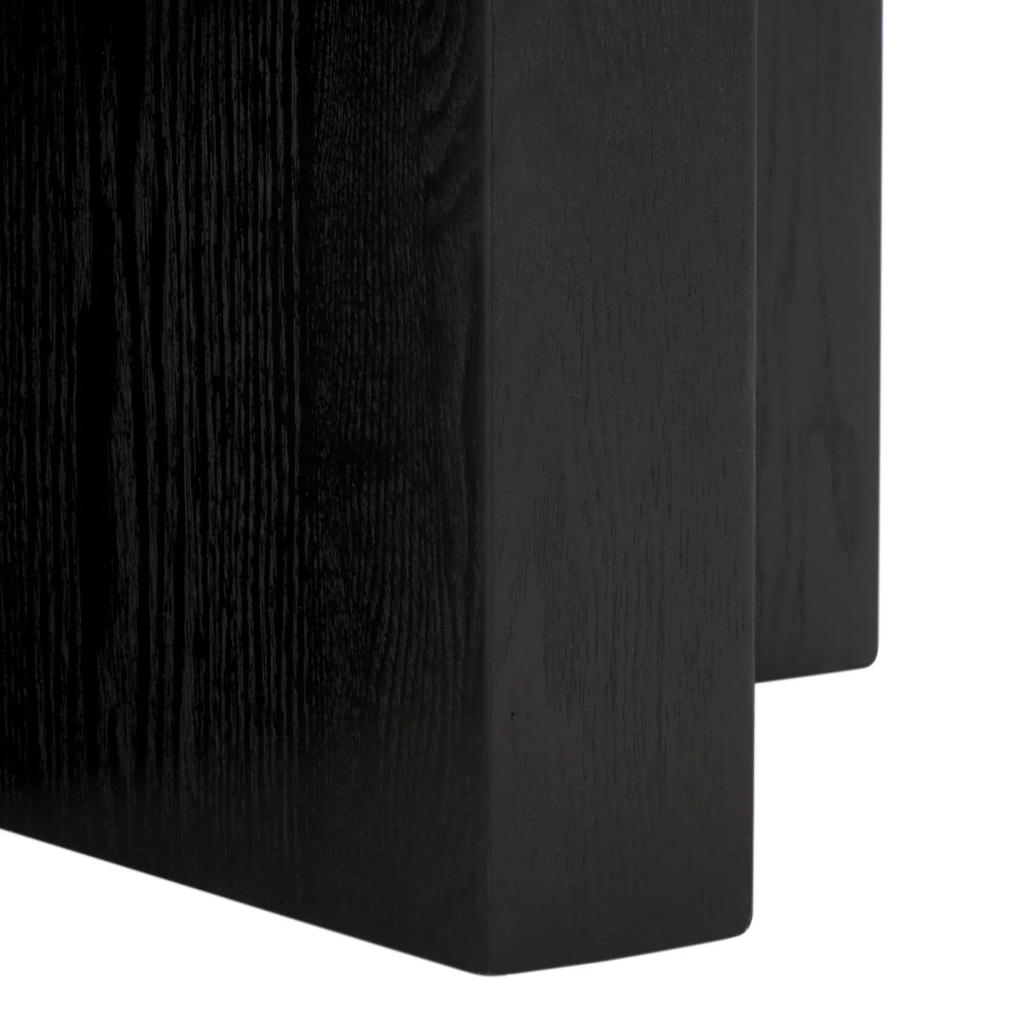 002 SI-2372607 | Closeup | Guadalupe Accent Table by HedgeApple Essentials in black. Made from mdf with ash veneer in a modern style.