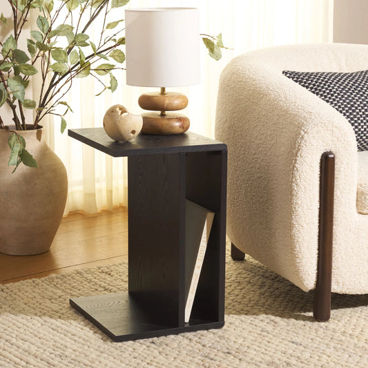 Aeon End Table by Safavieh in nc painting. Made from mdf with ash veneer in a unique style.