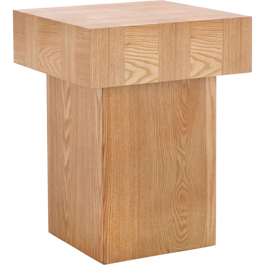 Desha End Table by HedgeApple Essentials in nc coating. Made from ash veneer in a unique style.