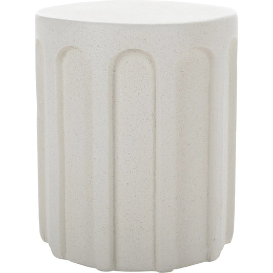 Tinian Accent Table by HedgeApple Essentials. Made from magnesium oxide in a unique style.