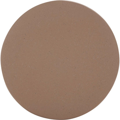 Tinian Accent Table by HedgeApple Essentials in terracotta. Made from magnesium oxide in a modern style.