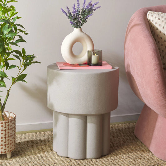Mount Accent Table by HedgeApple Essentials. Made from magnesium oxide in a unique style.
