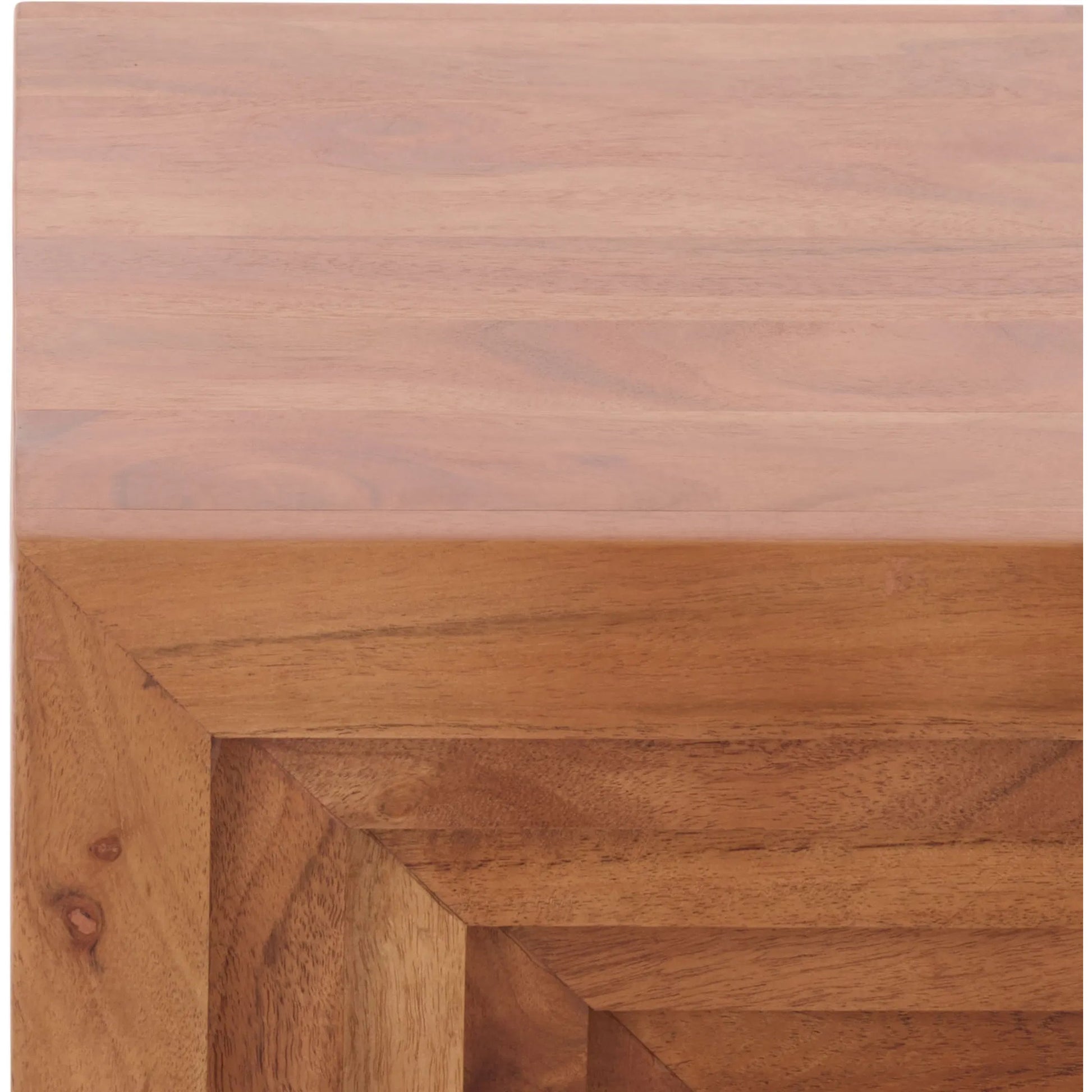 Kearney Accent Table by HedgeApple Essentials in walnut. Made from acacia wood in a transitional style.