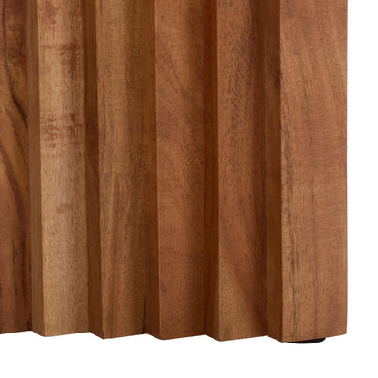 Kearney Accent Table by HedgeApple Essentials in walnut. Made from acacia wood in a transitional style.
