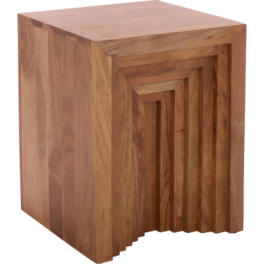 Kearney Accent Table by HedgeApple Essentials in walnut. Made from acacia wood in a transitional style.