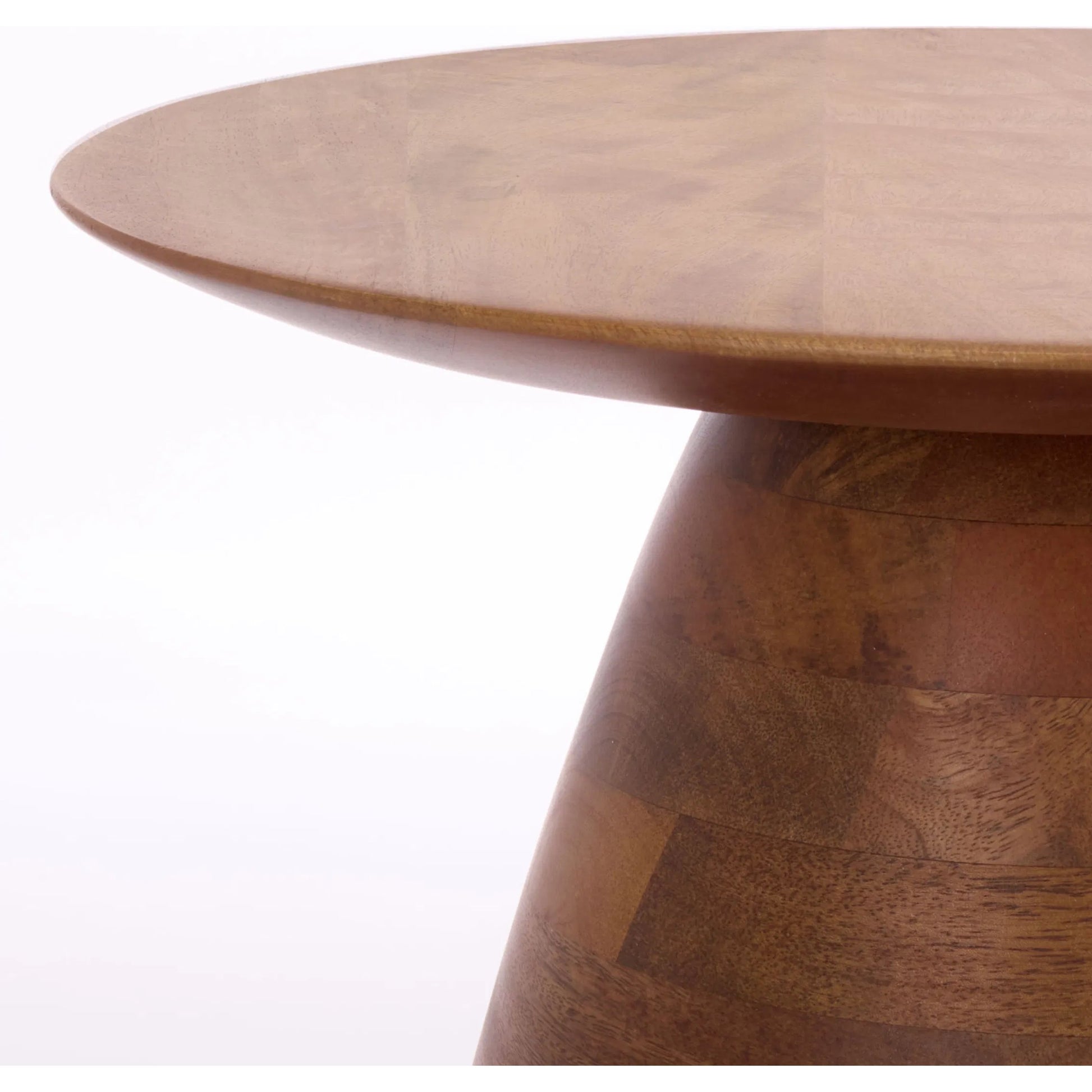 Cutler Accent Table by HedgeApple Essentials in walnut. Made from acacia wood in a transitional style.